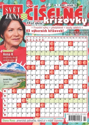 Svět ženy Číselné křížovky 8/2021