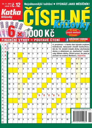Katka Číselné křížovky 12/2016