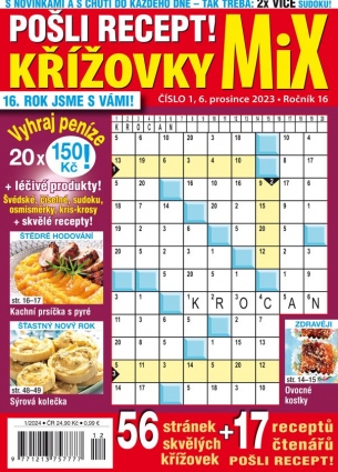 Pošli recept Křížovky MiX 1/2024