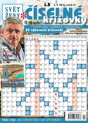 Svět ženy Číselné křížovky 5/2018