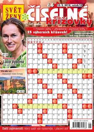 Svět ženy Číselné křížovky 6/2018
