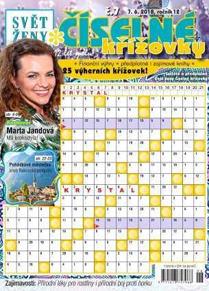 Svět ženy Číselné křížovky 7/2018