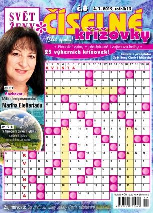 Svět ženy Číselné křížovky 8/2019