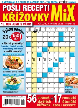 Pošli recept Křížovky MiX 6/2023