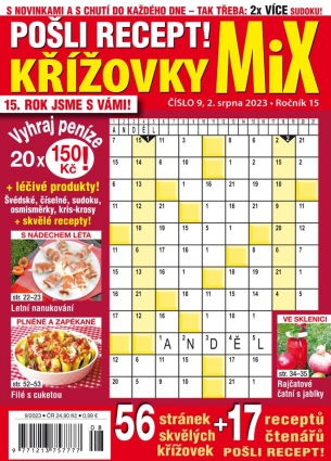 Pošli recept Křížovky MiX 9/2023